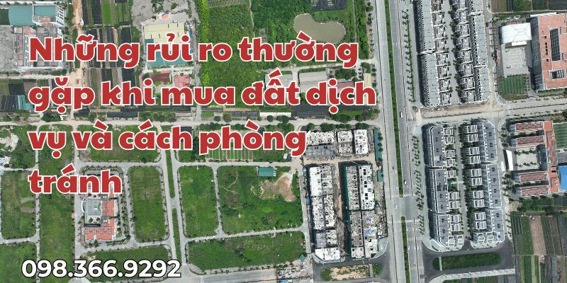 Những Rủi Ro Thường Gặp Khi Mua Đất Dịch Vụ và Cách Phòng Tránh